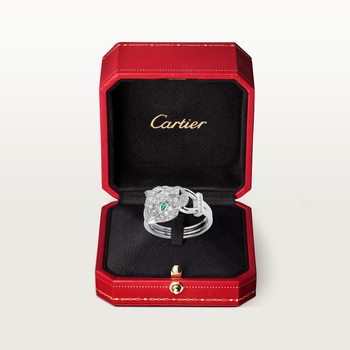 Panthère de Cartier ring, paved Panthère de Cartier ring, paved
