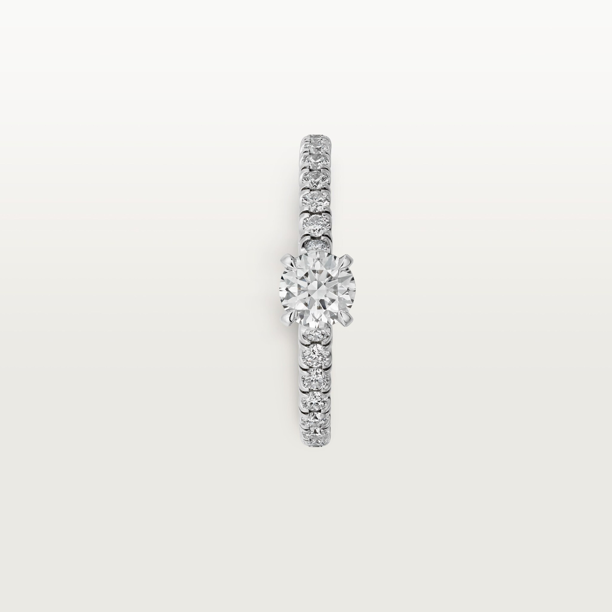 1895 solitaire, brilliant-cut diamond, paved , image 5