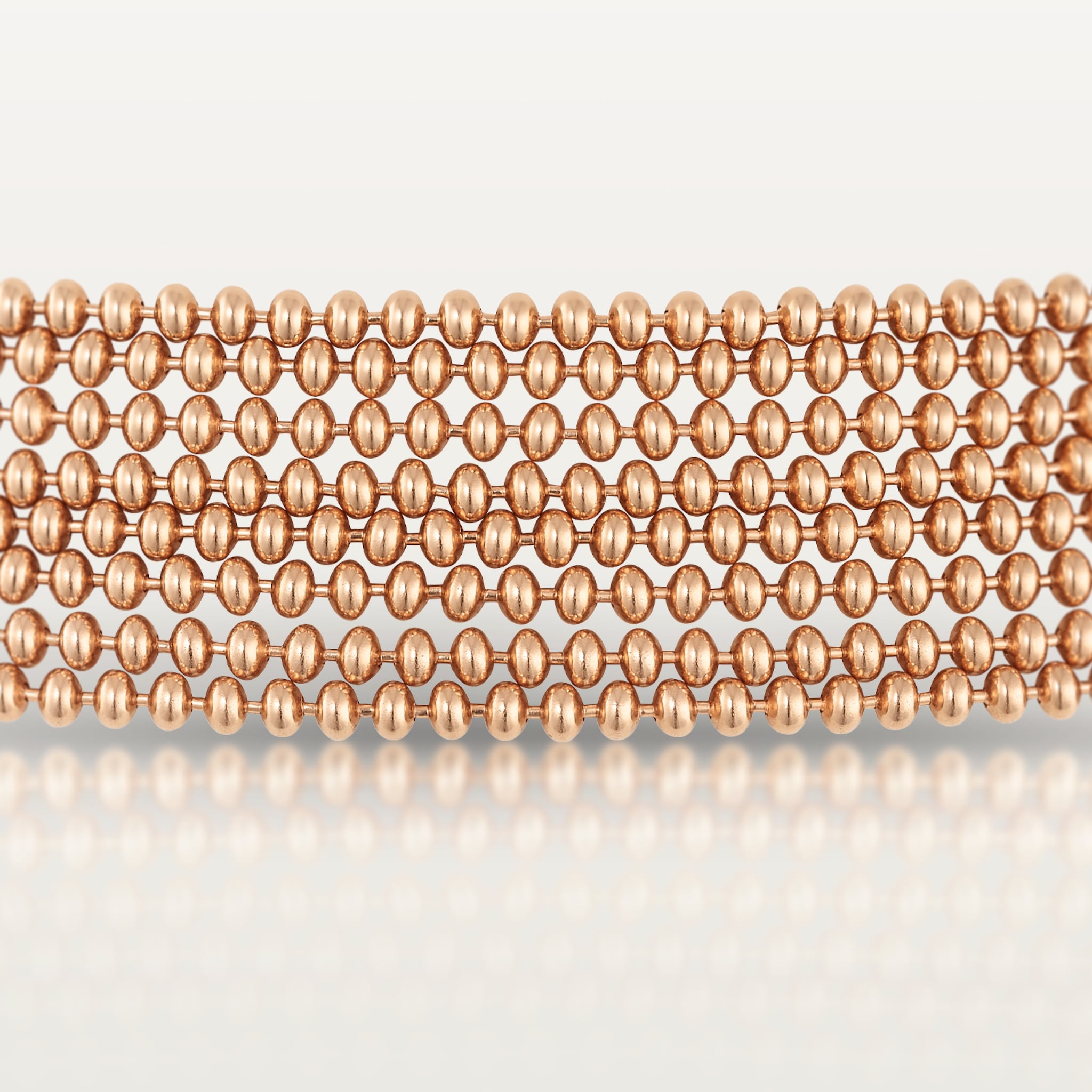 Agrafe long necklace, semi-paved, image 8