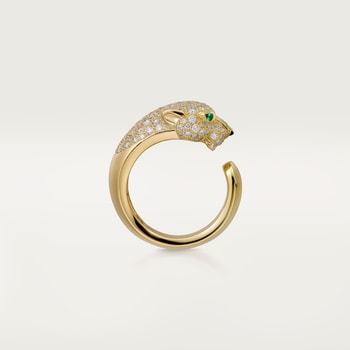 Panthère de Cartier ring, medium model, half-paved Panthère de Cartier ring, medium model, half-paved