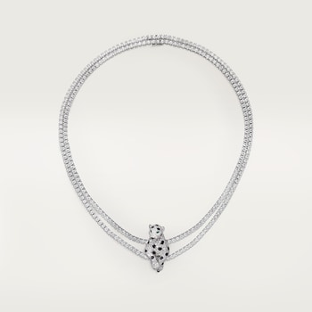 Panthère de Cartier美洲豹項鍊,多種佩戴方式,鋪鑲鑽石