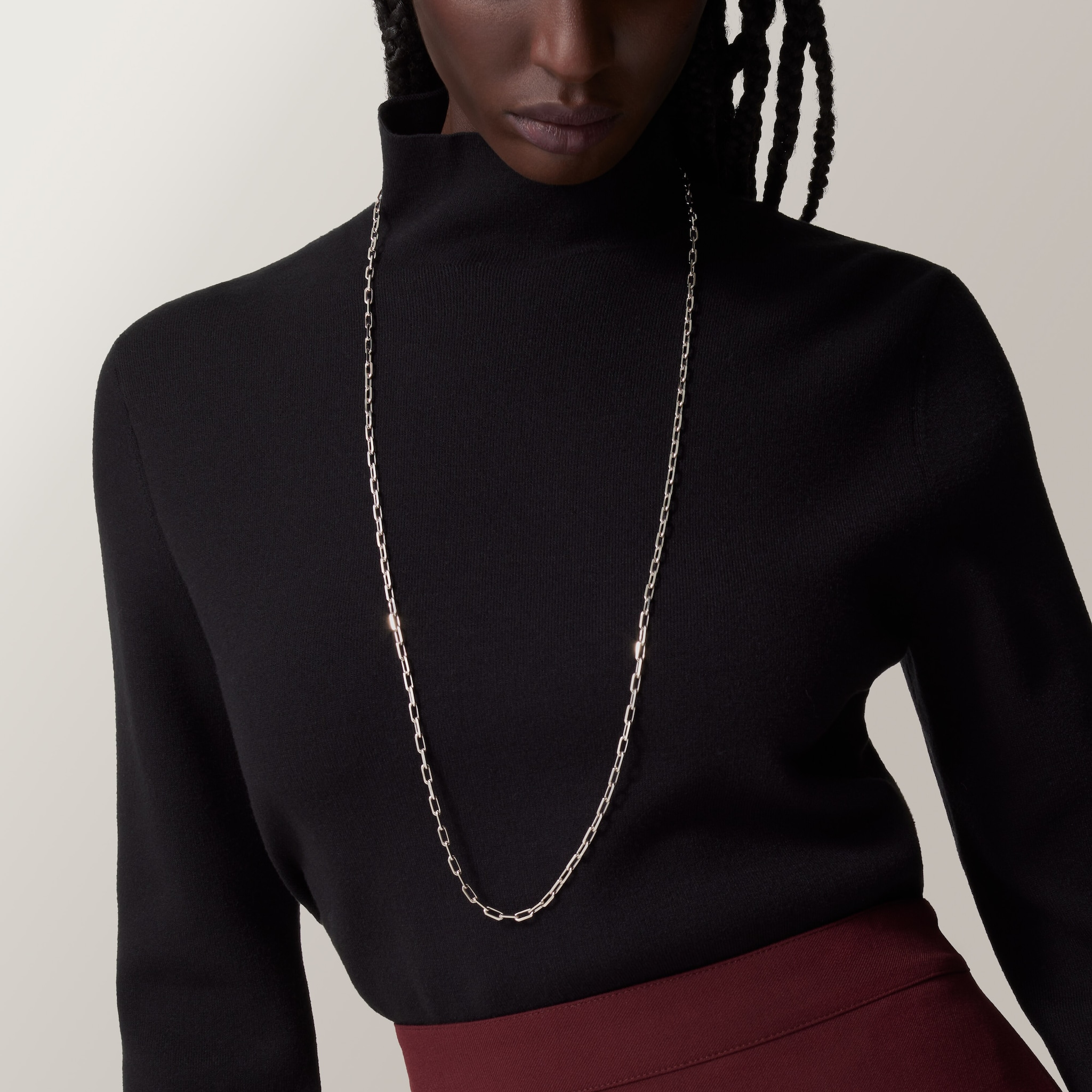 Santos de Cartier long necklace, chain, small model