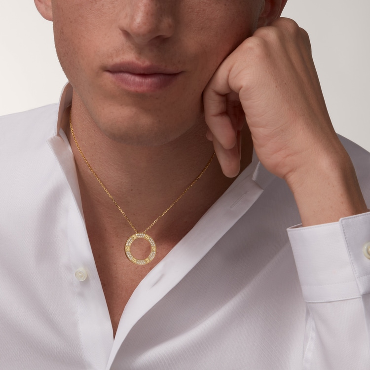 Cartier love top necklace full diamond