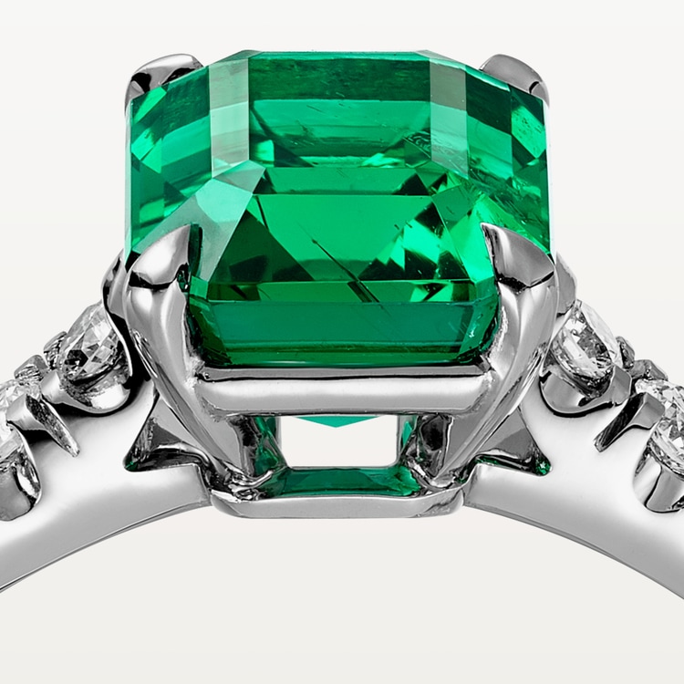 Cartier emerald engagement shop rings