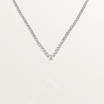 Lignes Essentielles necklace, brilliant-cut diamonds Lignes Essentielles necklace, brilliant-cut diamonds