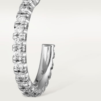 Etincelle de Cartier hoop earrings, small model, paved Etincelle de Cartier hoop earrings, small model, paved