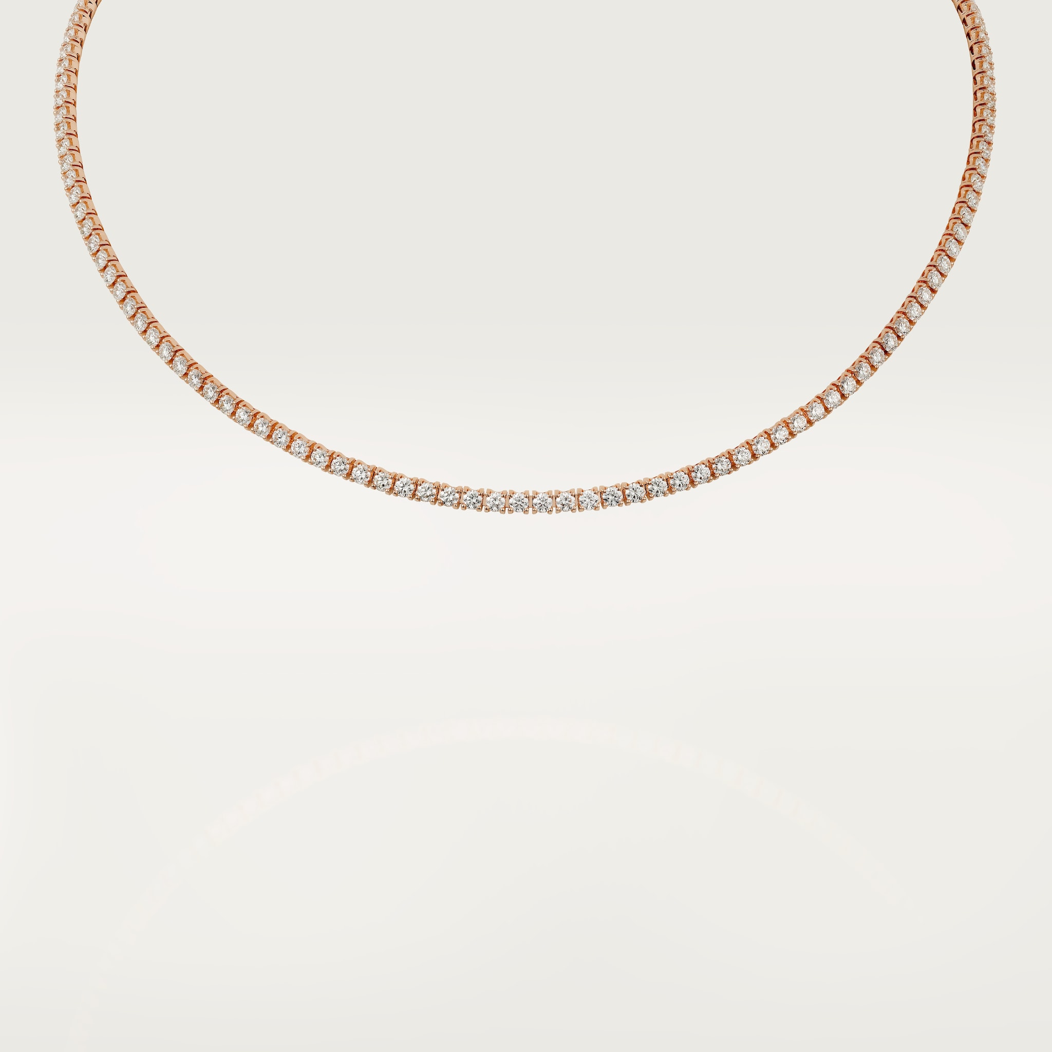 Lignes Essentielles necklace, brilliant-cut diamonds