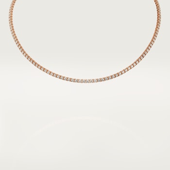 Lignes Essentielles necklace, brilliant-cut diamonds Lignes Essentielles necklace, brilliant-cut diamonds