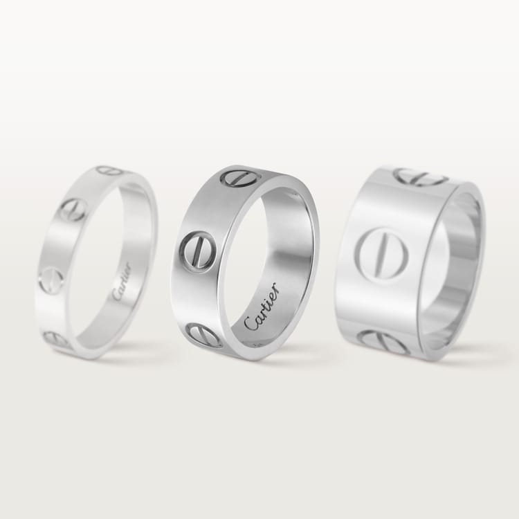 Cartier love ring white gold price best sale