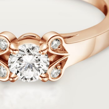 Ballerine solitaire, brilliant-cut diamond Ballerine solitaire, brilliant-cut diamond