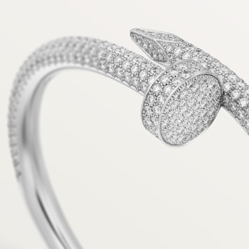 Juste un Clou bracelet, large model, half-paved Juste un Clou bracelet, large model, half-paved