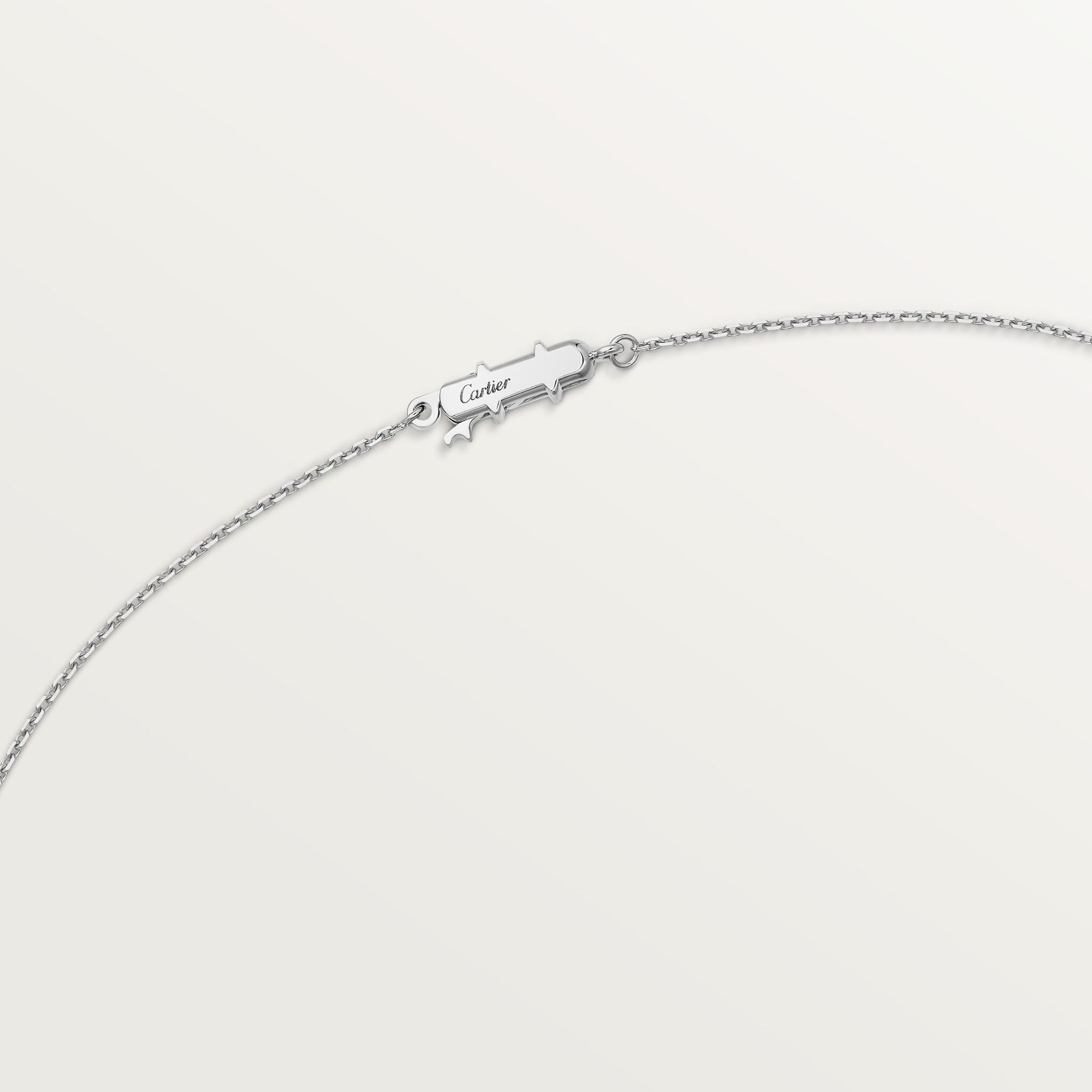 Cartier Destin&eacute;e pendant, oval-cut diamond, paved 