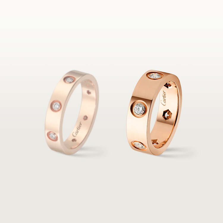 CRB4097500 LOVE ring Rose gold diamonds Cartier