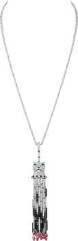 Panthère de Cartier long necklace, ruby, multi-wear, large model, paved  Panthère de Cartier long necklace, ruby, multi-wear, large model, paved