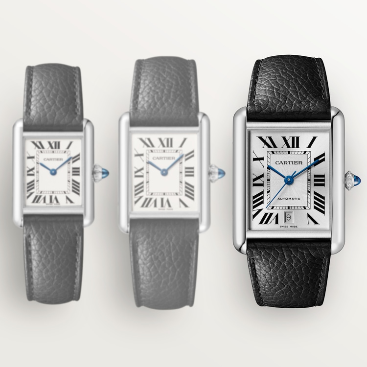 CRWSTA0040 Tank Must watch Extra large model automatic movement steel leather Cartier