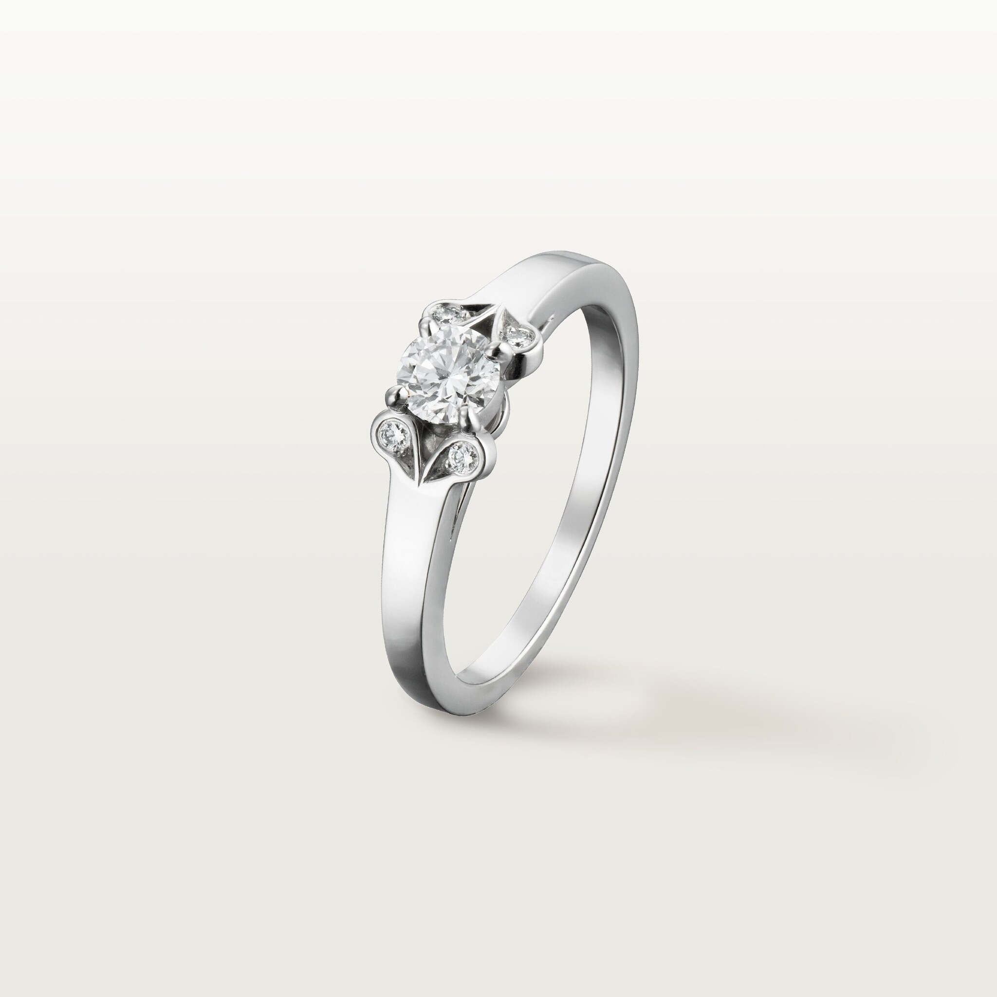 Ballerine solitaire, brilliant-cut diamond