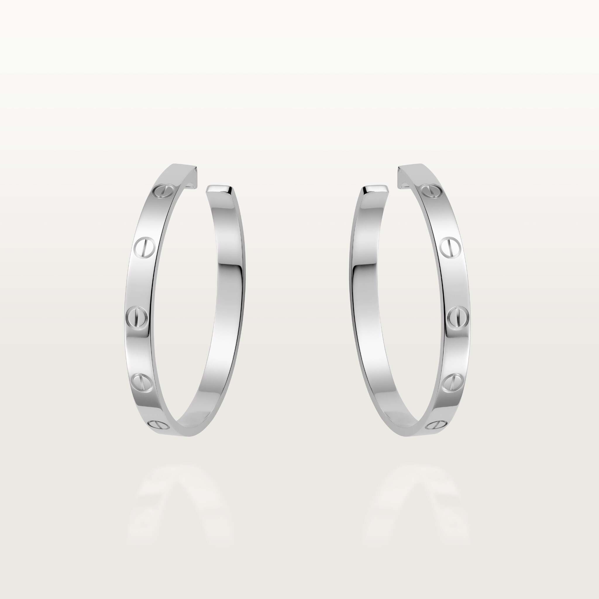 CRB8028300 - LOVE earrings - White gold - Cartier