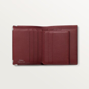 CRL3001357 6 Credit Card Wallet Must de Cartier Black calfskin stainless steel finish Cartier