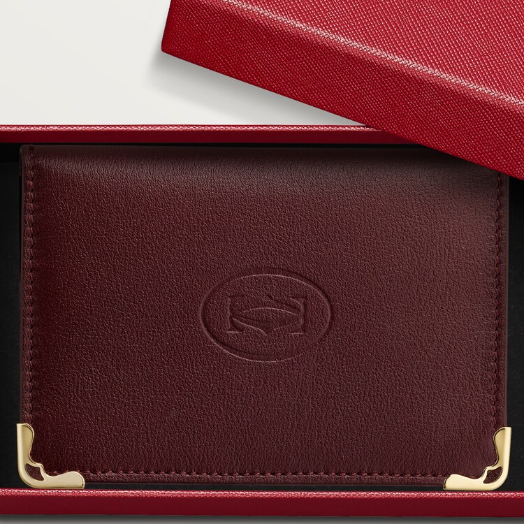 通販新品 【Cartier】CREDITBUSINESS CARD HOLDER, MUST DE CARTIER