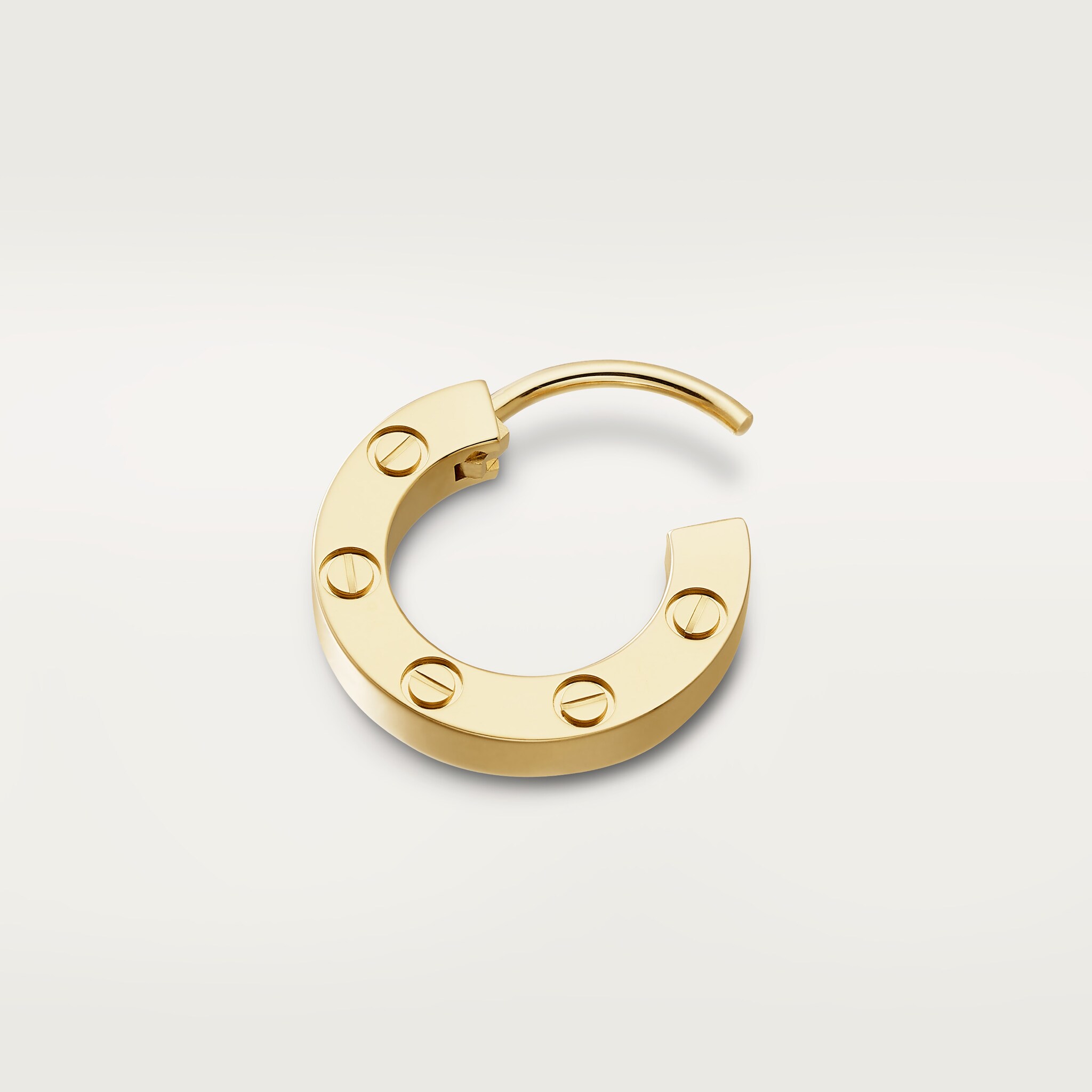 アクセサリー Cartier LOVE SINGLE HOOP EARRING CRB8301423 - LOVE single earring - Yellow gold - Cartier