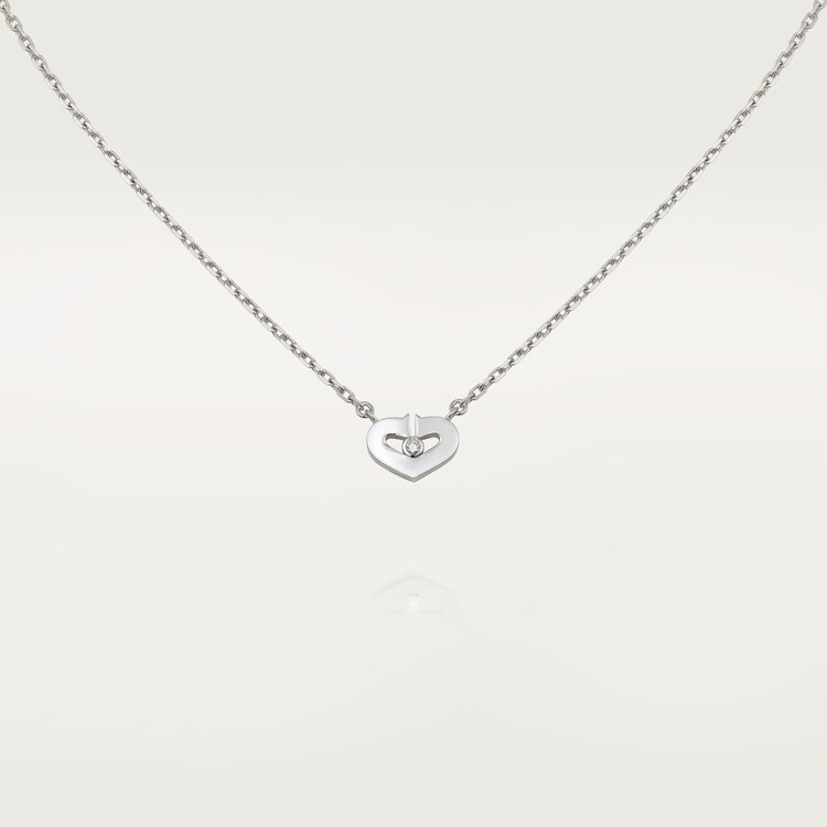 Crb Symbols Necklace White Gold Diamond Cartier Crb Symbols Necklace White Gold Diamond Cartier