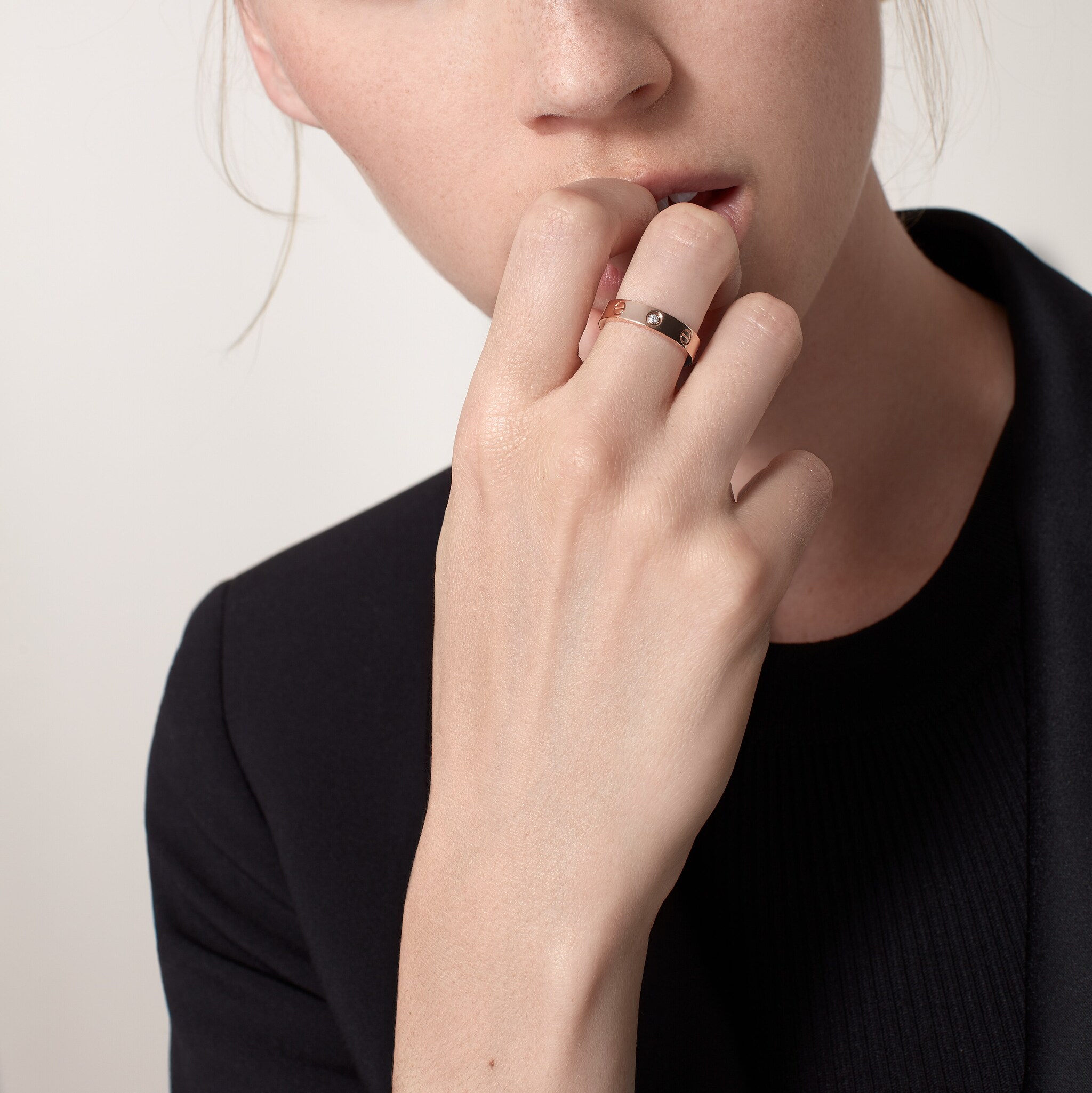 Cartier LOVE RING ピンクゴールド ダイヤモンド1石 Cartier LOVE RING ピンクゴールド ダイヤモンド1石 LOVE Rings