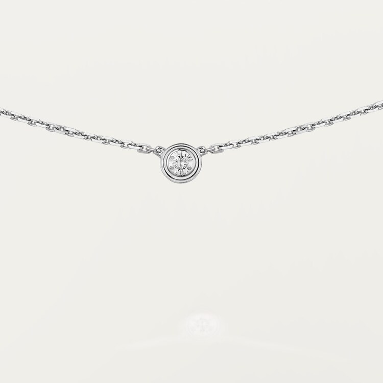 CRB7224515 Diamants Legers necklace XS White gold diamond Cartier