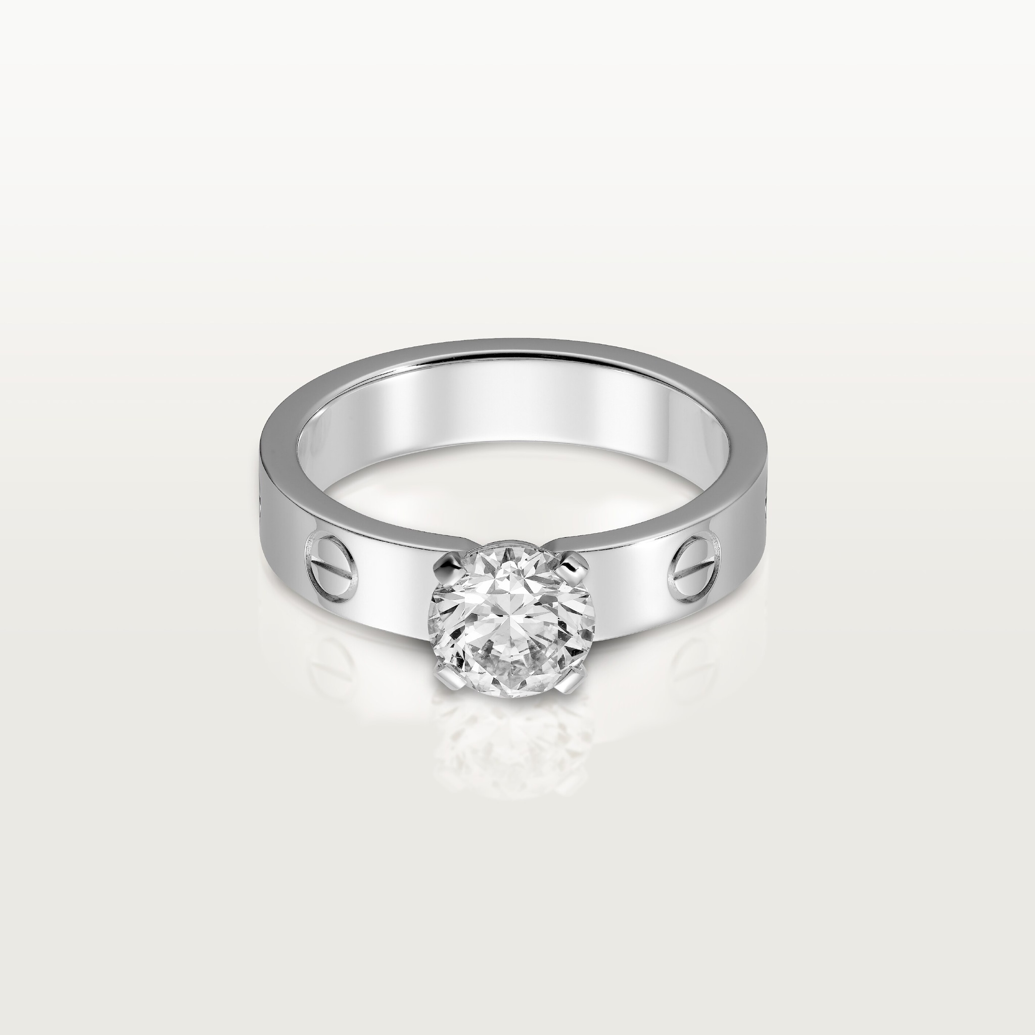 #LOVE# solitaire, brilliant-cut diamond