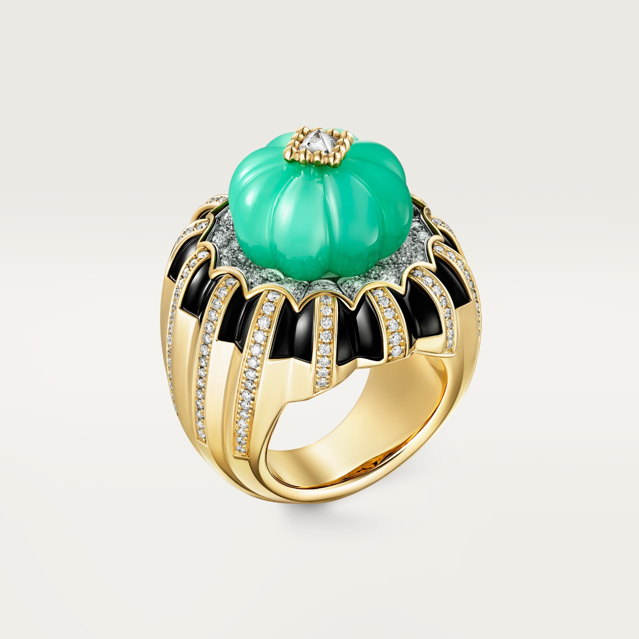 Cartier Libre Tuttitutti ring, chrysoprase, diamonds