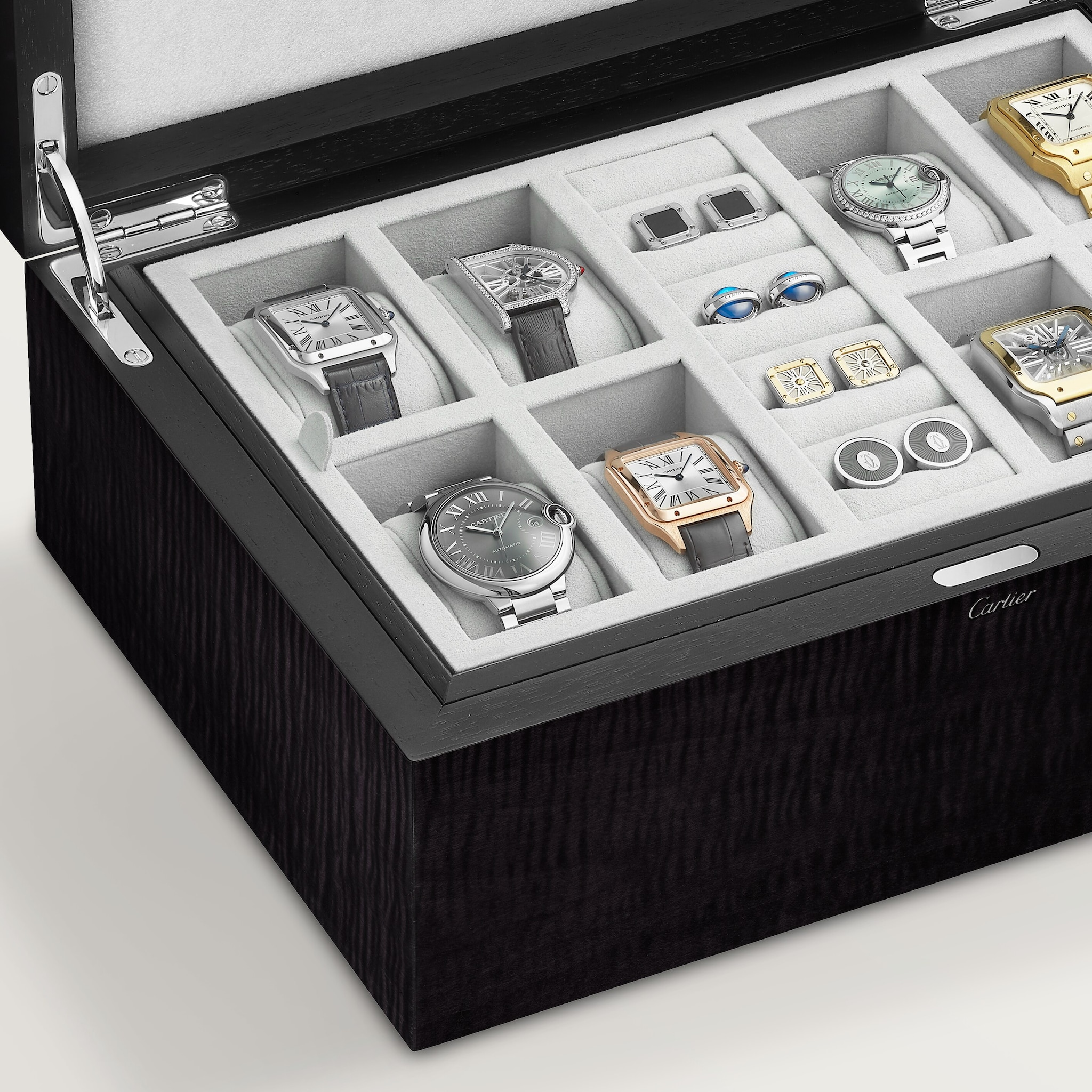 Coffret pour 8 montres et boutons de manchettes Santos de Cartier, image 5