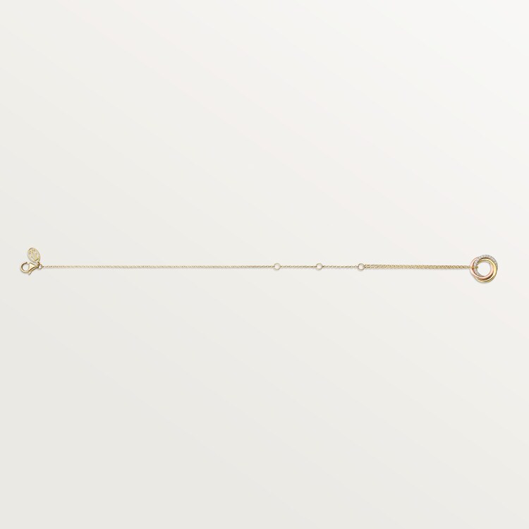 Trinity bracelet, on chain, diamonds Trinity bracelet, on chain, diamonds