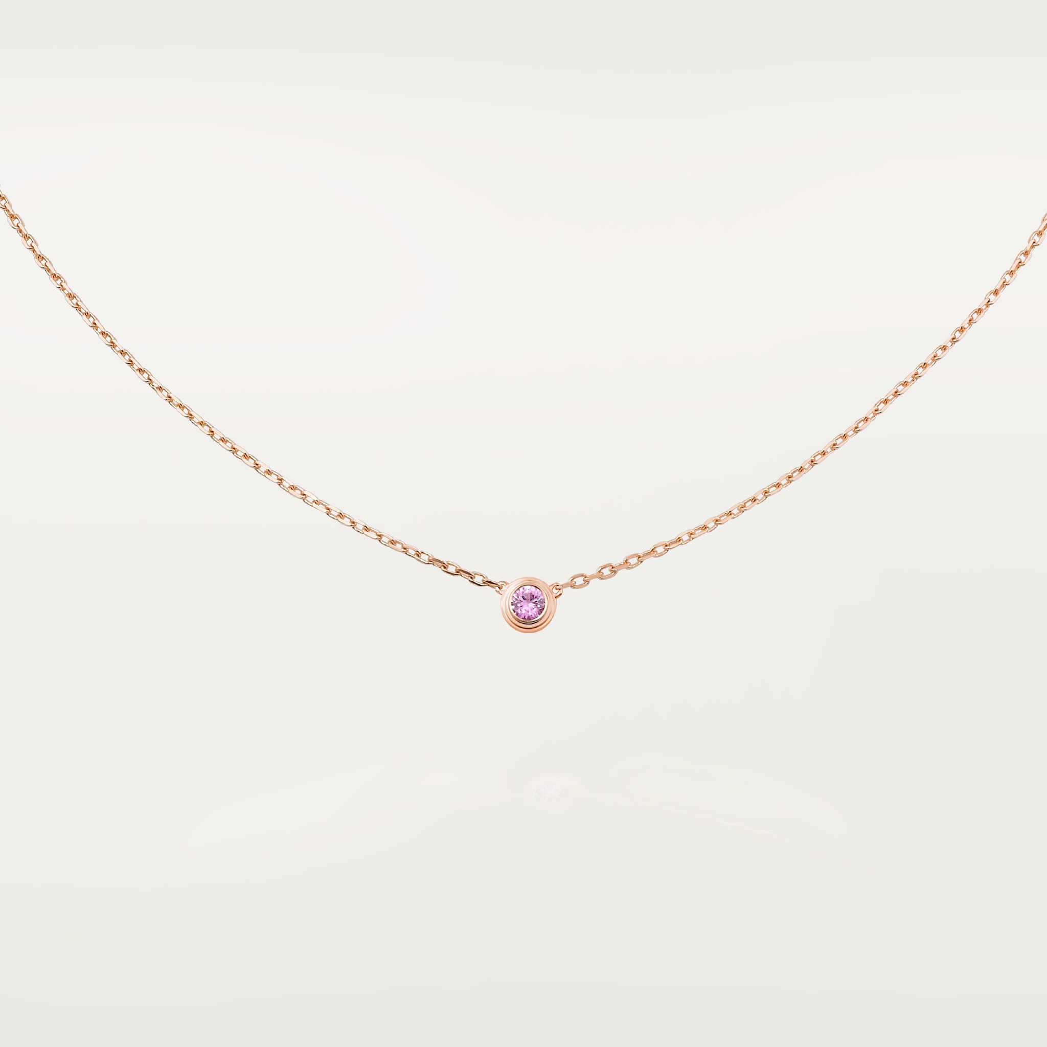 Cartier d'Amour pendant, pink sapphire