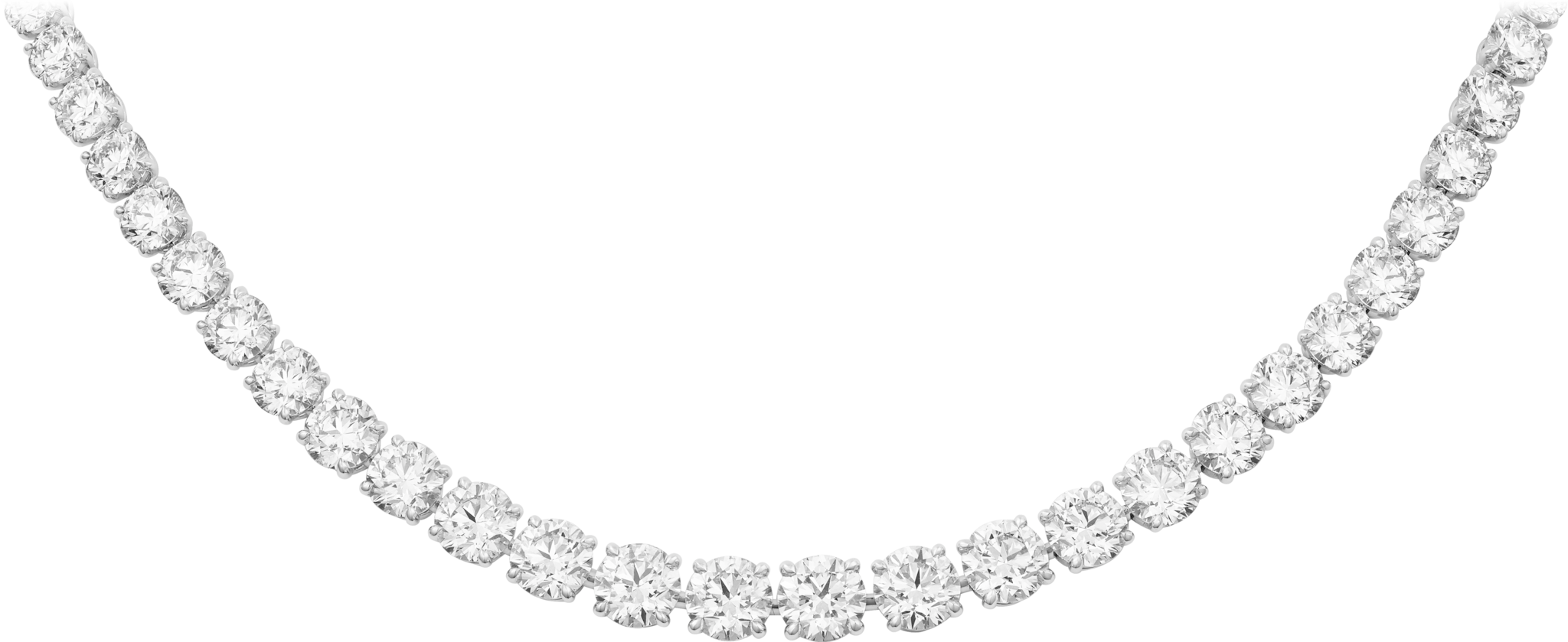 قلادة "لين إسّانسييل"، ماس بقطع بريانت الحديث البرّاق 