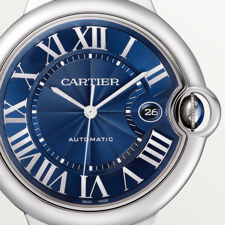 Cartier watch blue face sales