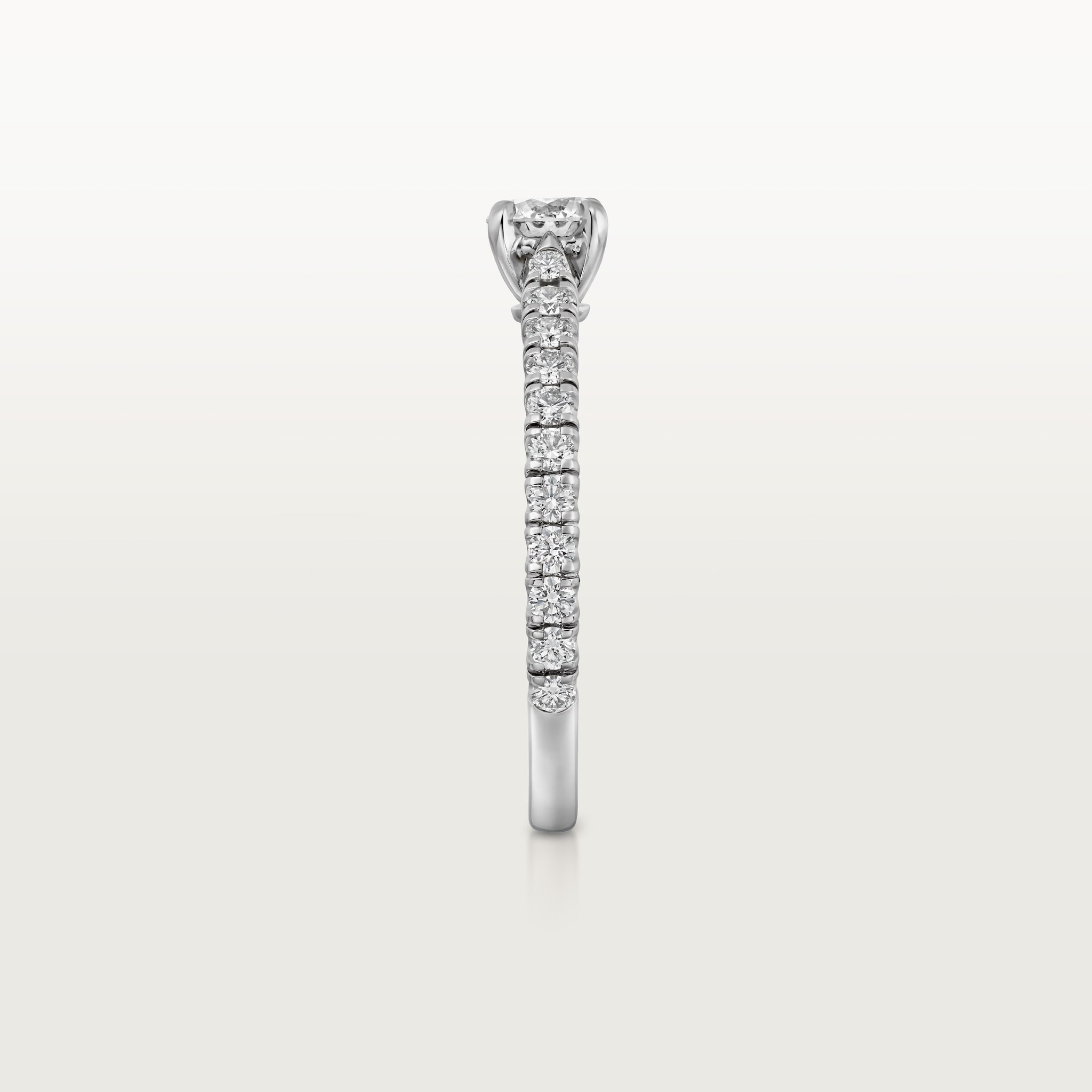 1895 solitaire, brilliant-cut diamond, paved , image 7