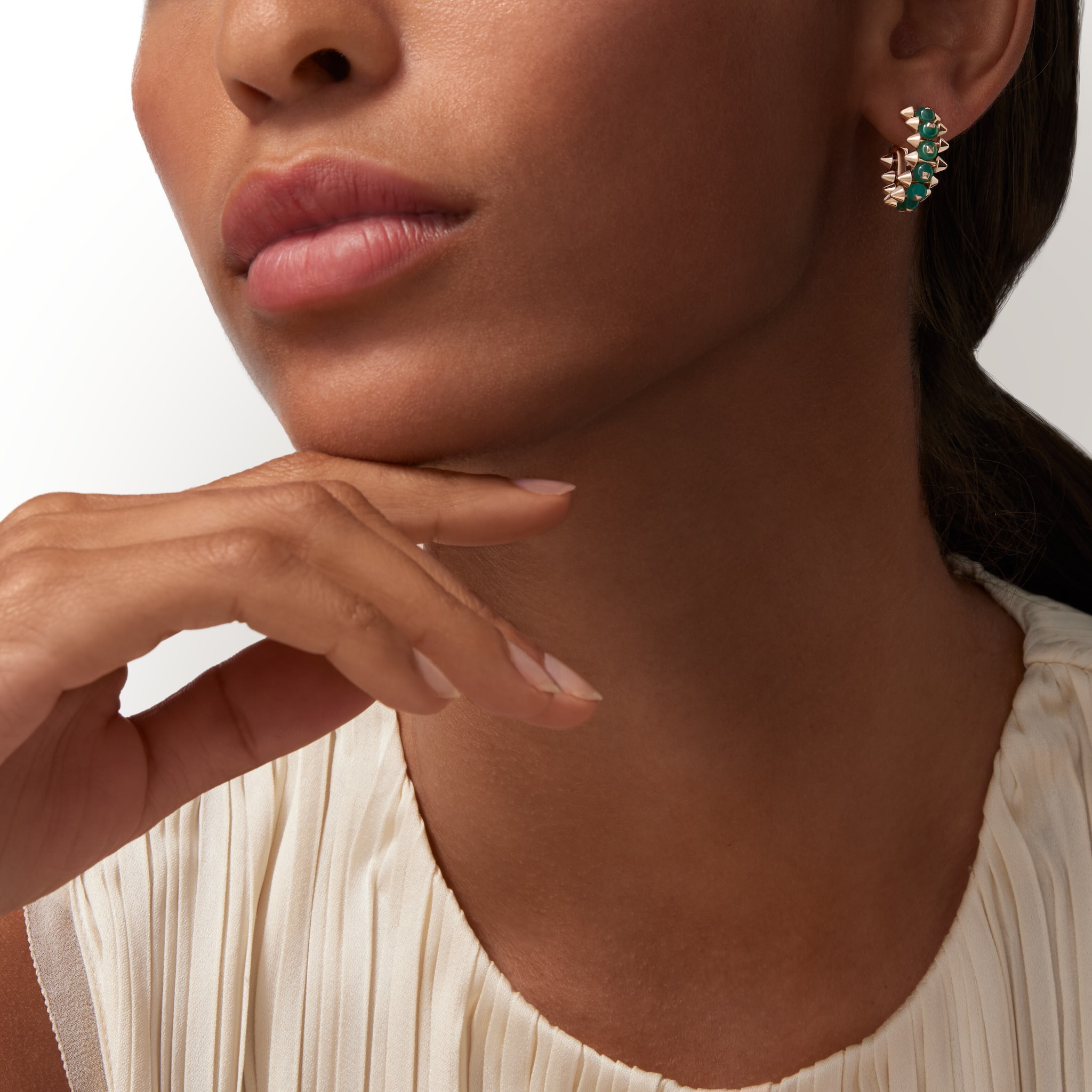 Clash de Cartier earrings, agate