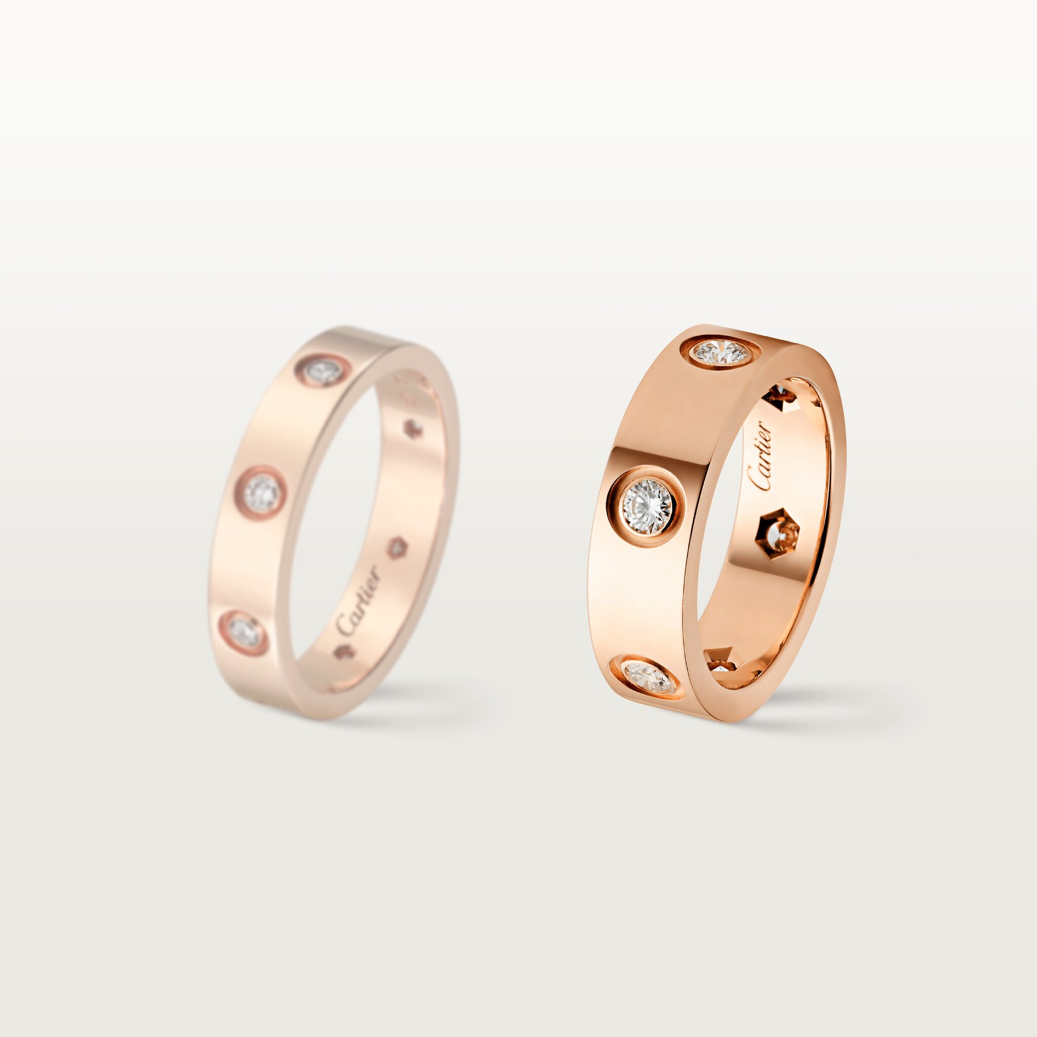 CRB4097500 - LOVE ring - Rose gold, diamonds - Cartier