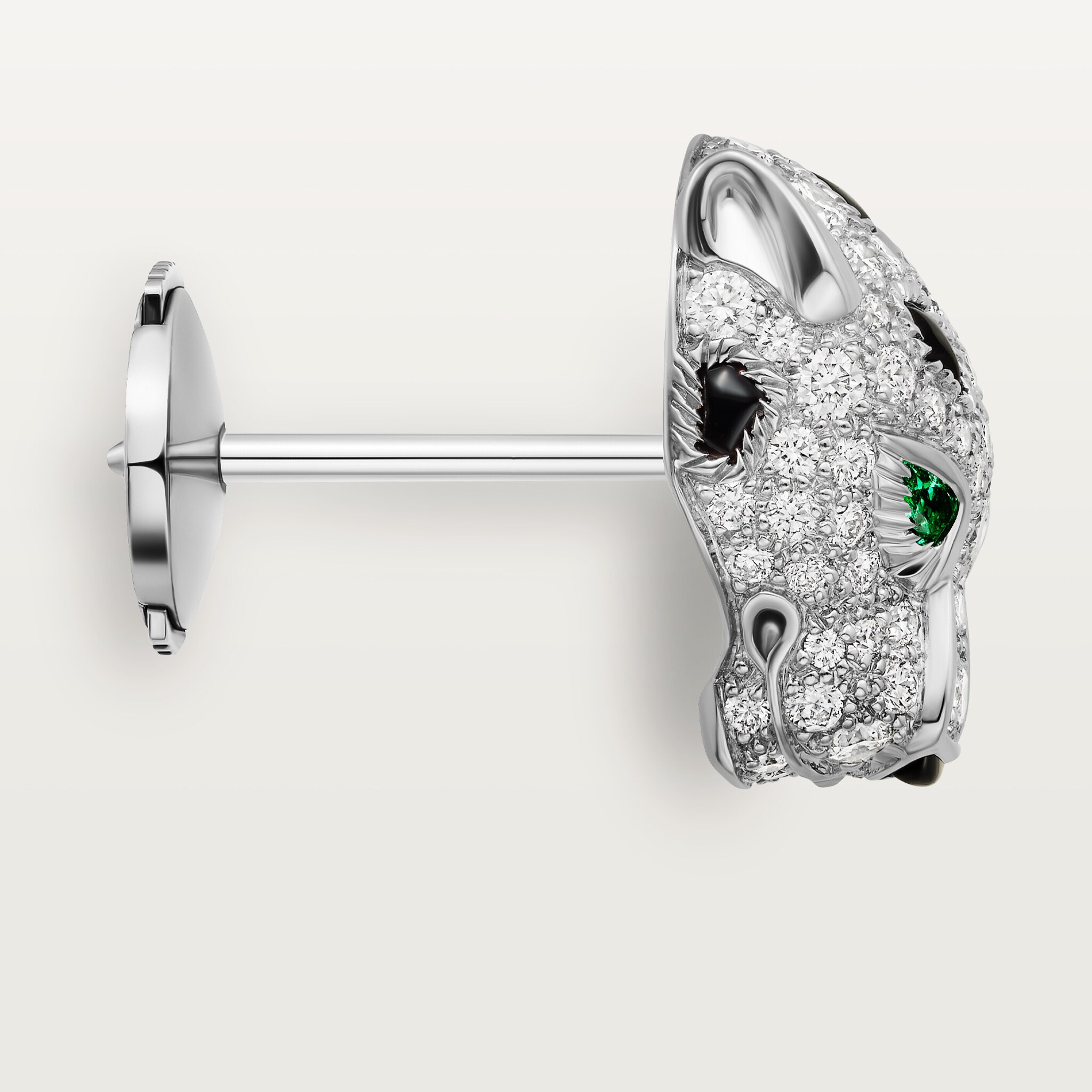 Panth&egrave;re de Cartier stud earrings, paved