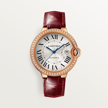 CRWJBB0034 Ballon Bleu de Cartier watch 36mm automatic movement rose gold diamonds leather Cartier