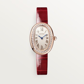 Baignoire Gold Diamond Oval Watches Cartier