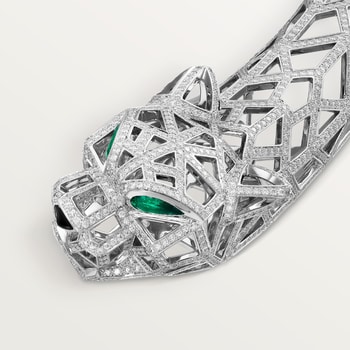 Panthère de Cartier necklace, paved Panthère de Cartier necklace, paved