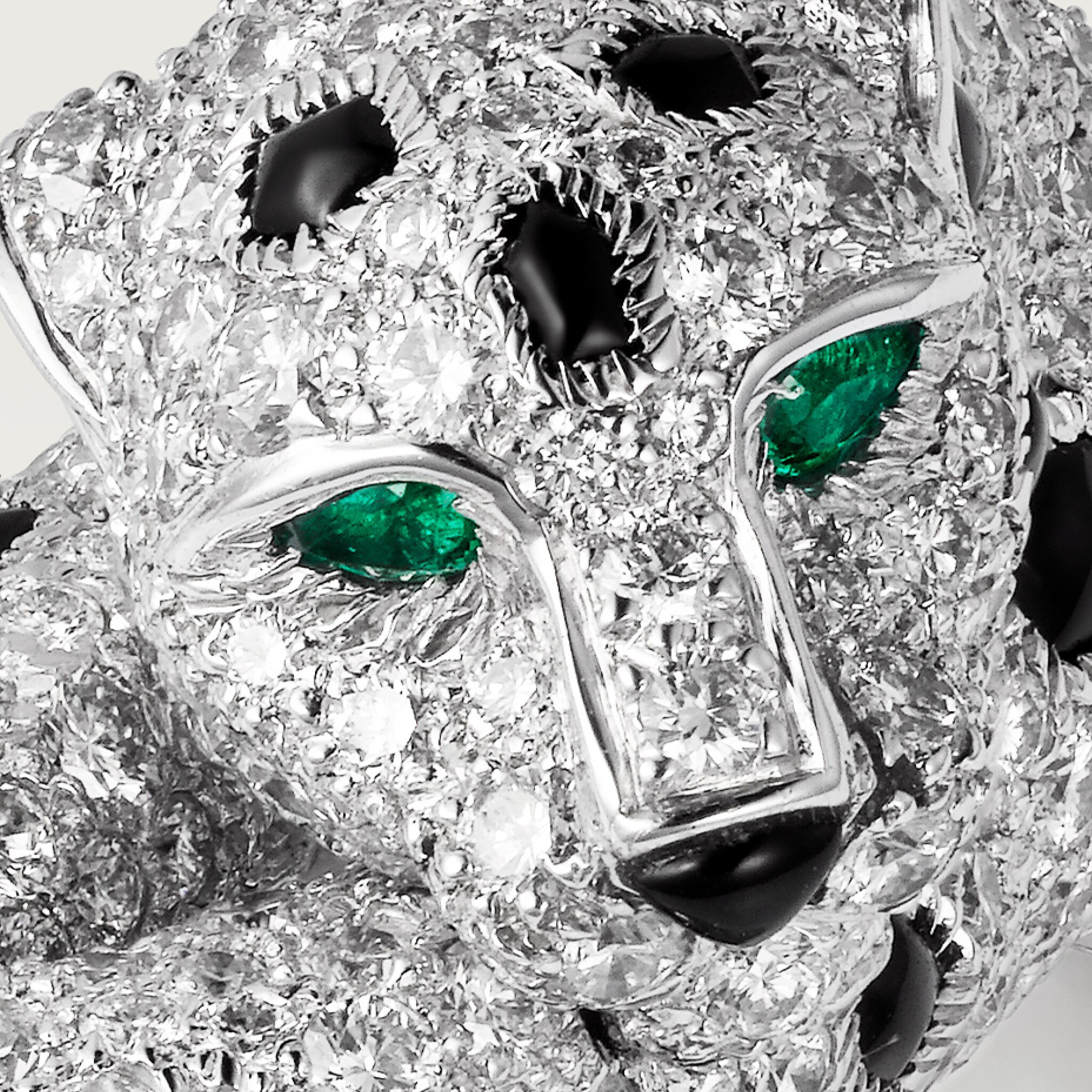 Panth&egrave;re de Cartier美洲豹戒指，縞瑪瑙，鋪鑲鑽石，圖片4