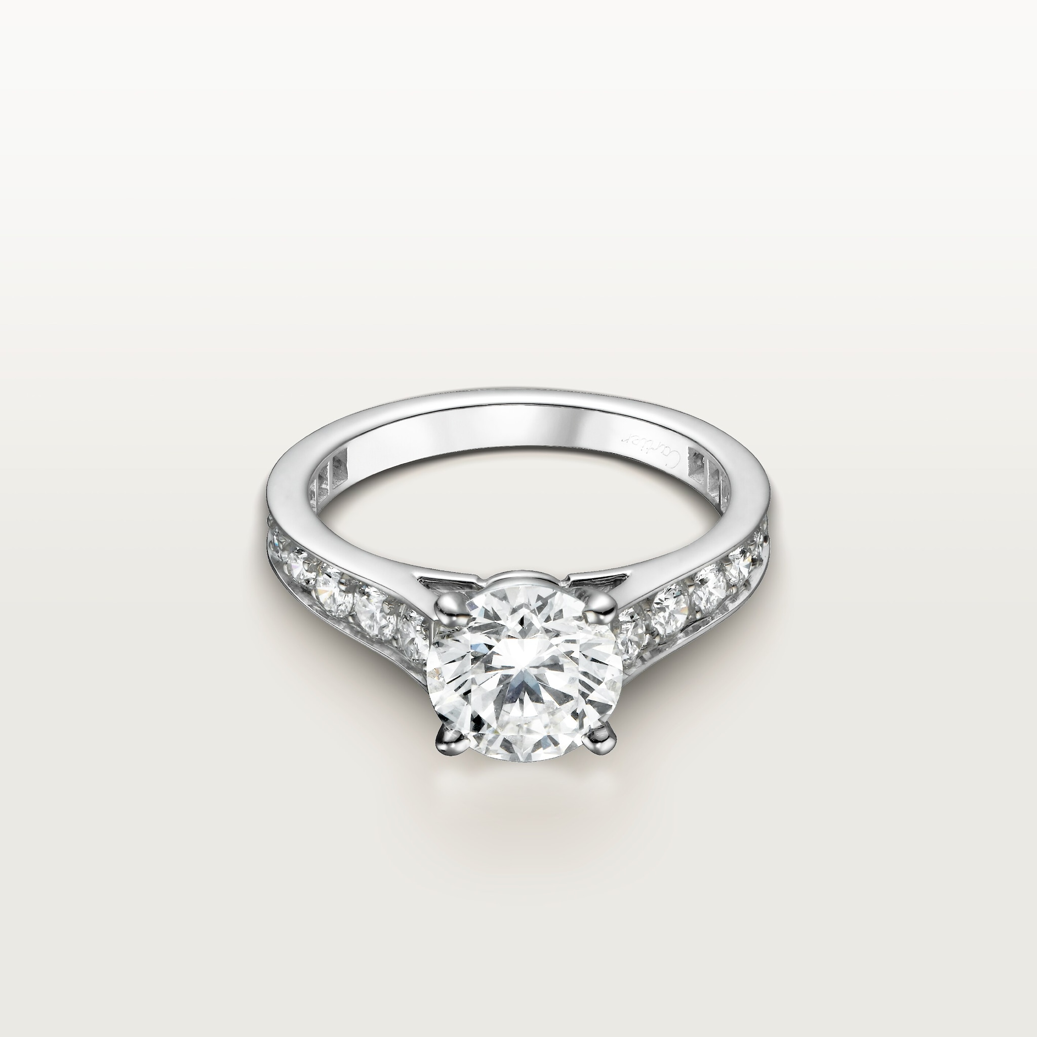 1895 solitaire, brilliant-cut diamond, paved , image 6