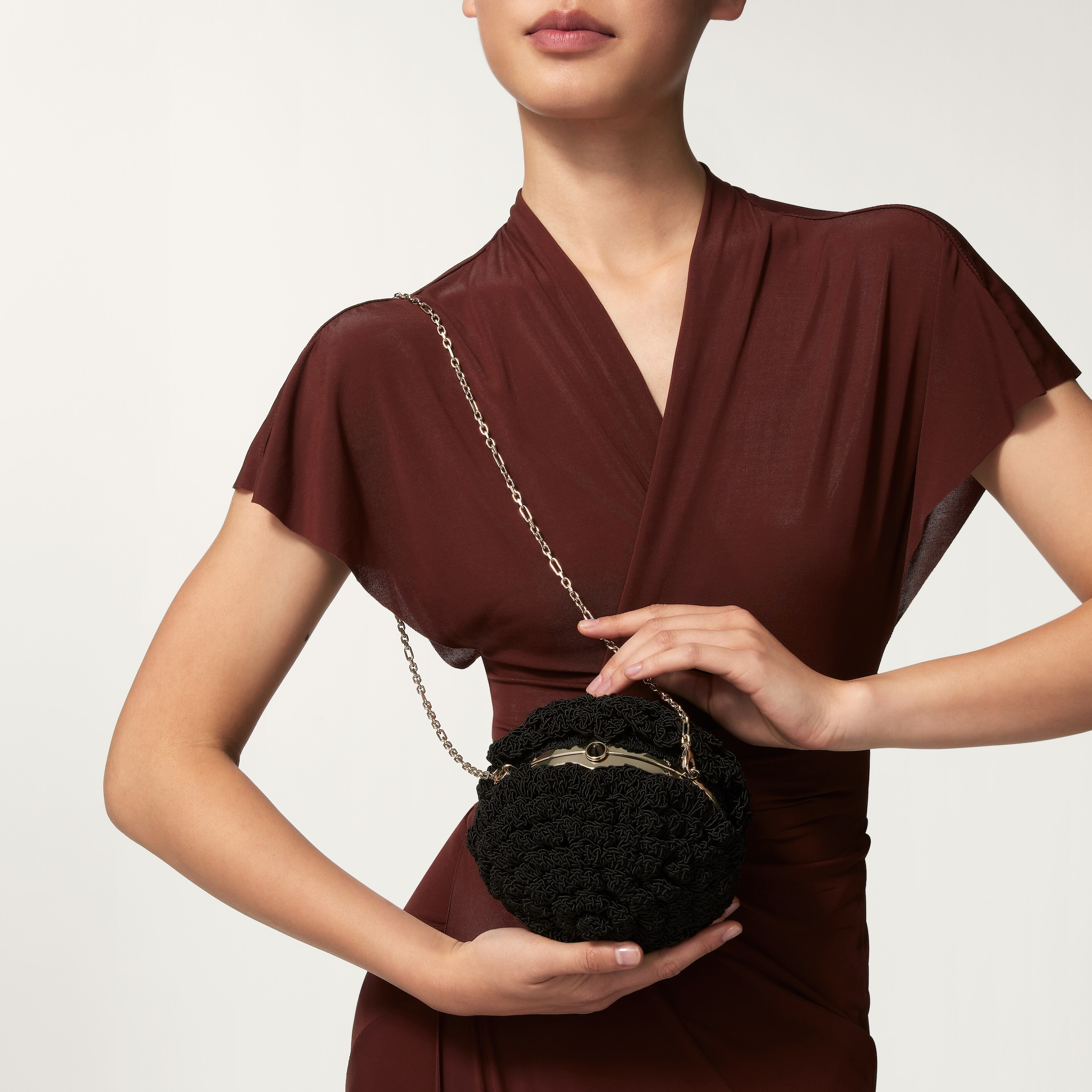 Round crochet bag, Cartier Soir