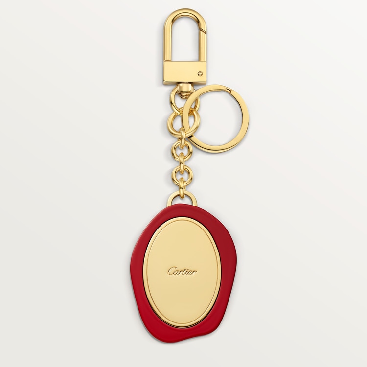 【Cartier】DIABOLO DE CARTIER キーリング CROG000465 - Diabolo de Cartier key ring with wax seal motif