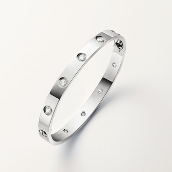 Bracelet #LOVE#, modèle classique, 10 diamants