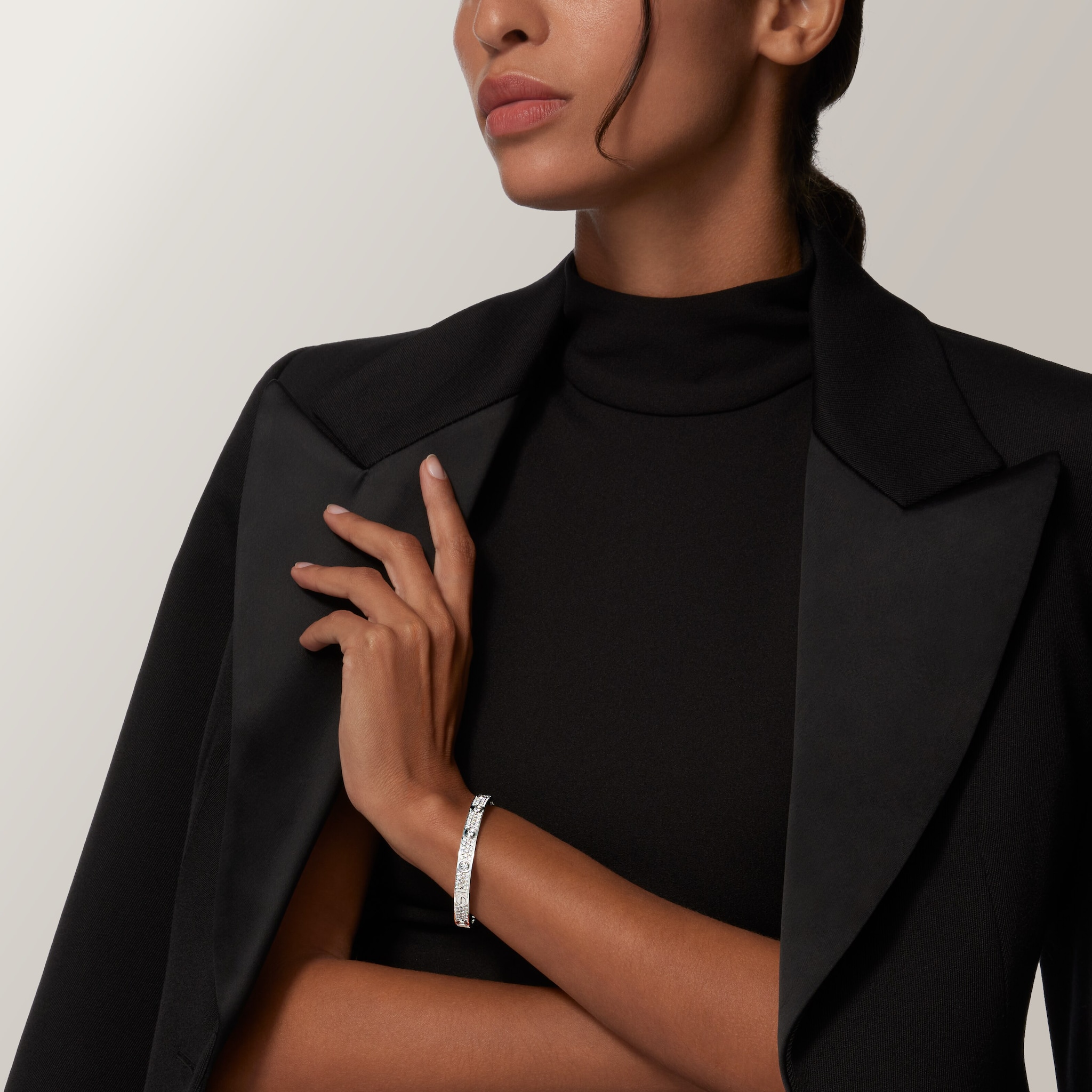 #LOVE# bracelet, classic model, paved, 10 diamonds