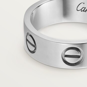 Silver cartier hot sale love ring