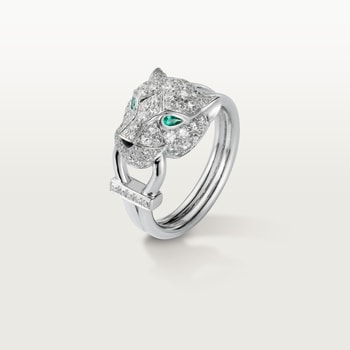 Panthère de Cartier ring, paved Panthère de Cartier ring, paved