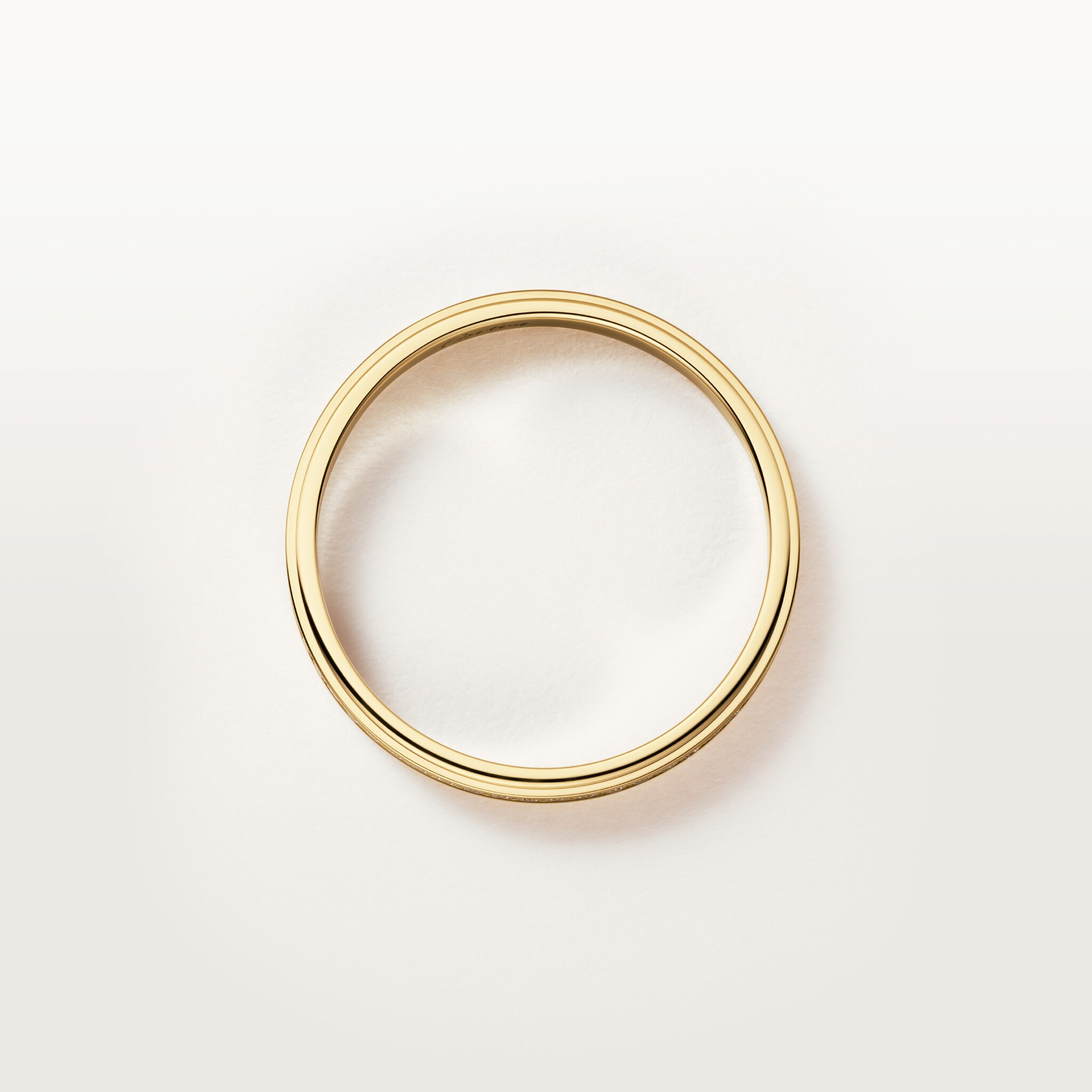 Cartier d'Amour wedding ring, 2.3 mm width, paved